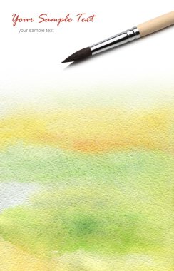 Brush and abstract paint clipart