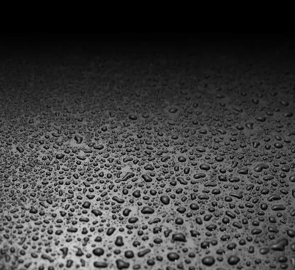 Black water drops background — Stock Photo, Image