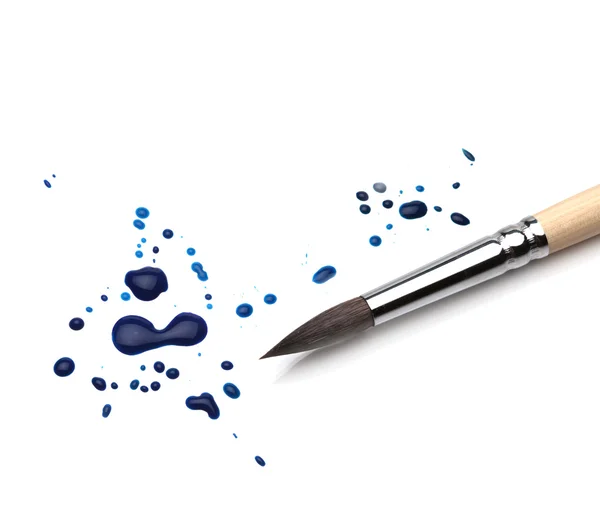 stock image Brush and abstract watercolor blot