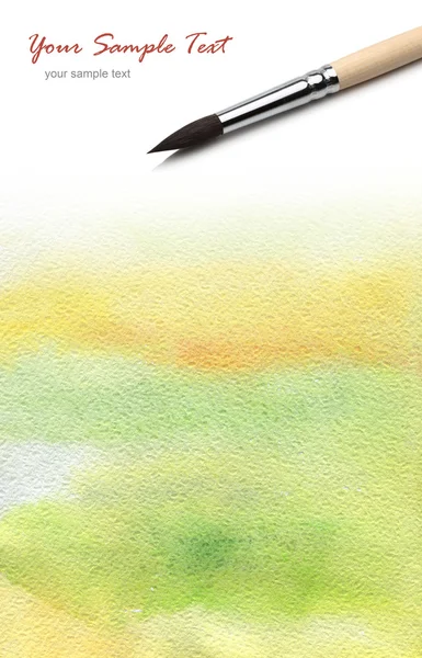 Pinsel und abstrakte Farbe — Stockfoto