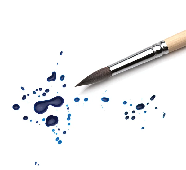 stock image Brush and abstract watercolor blot