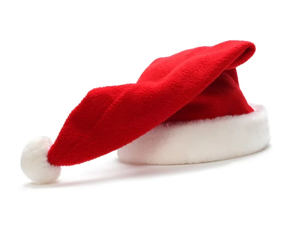 Röd jultomten hatt — Stockfoto