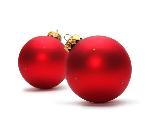 Red christmas balls — Stock Photo, Image