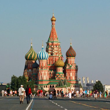 St Basils Cathedral in Red Square. Summer 2010 clipart