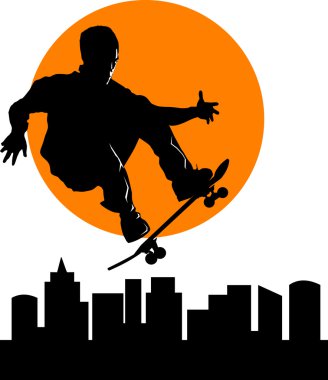 Skateboard clipart