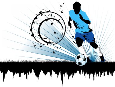  Soccer player design / Football Background sport design clipart