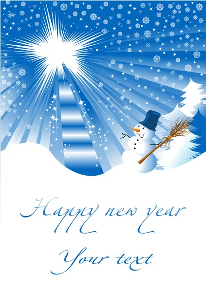 Christmas Card New Year Illustration — Stock Photo, Image