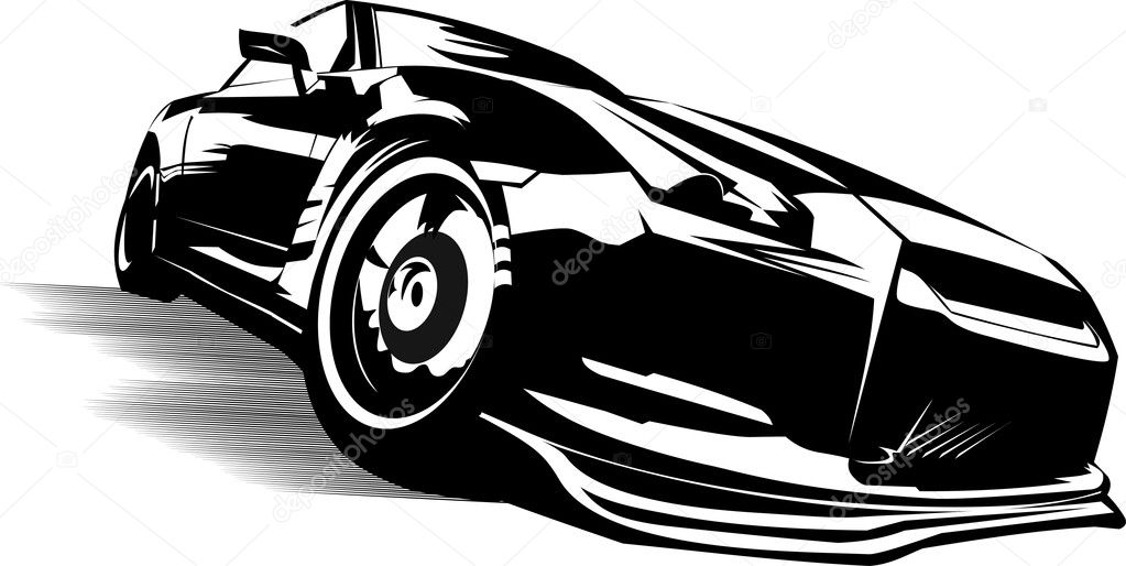 Black sport car