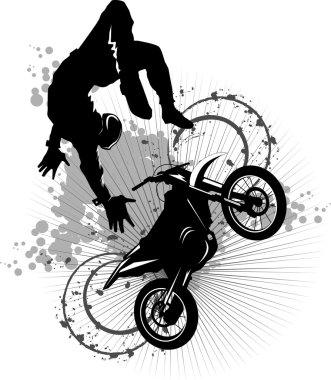 Moto attraction clipart