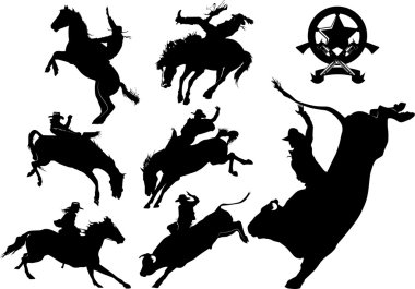 Cowboy rodeo clipart