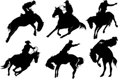 Black rodeo clipart