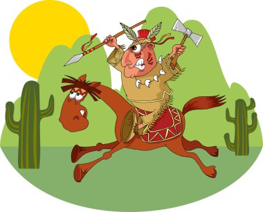 Red Indian clipart