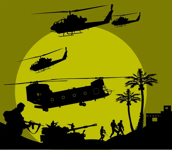 Opération militaire — Image vectorielle