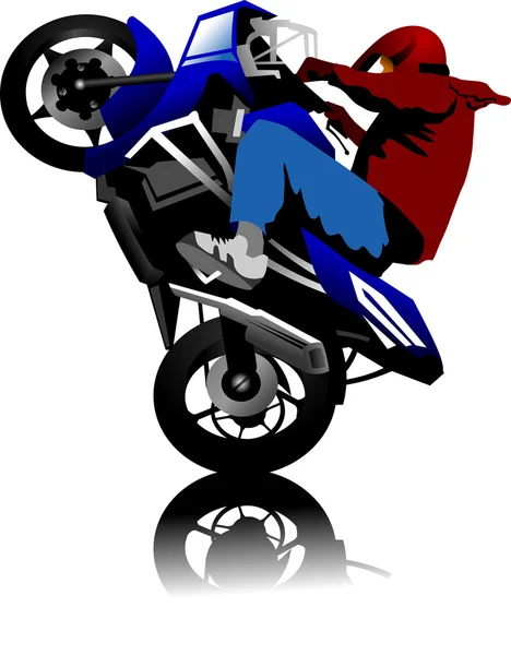 Moto rouge — Image vectorielle