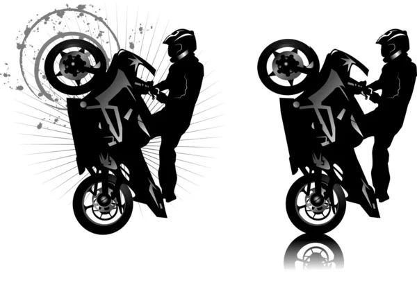 Moto siyah — Stok Vektör