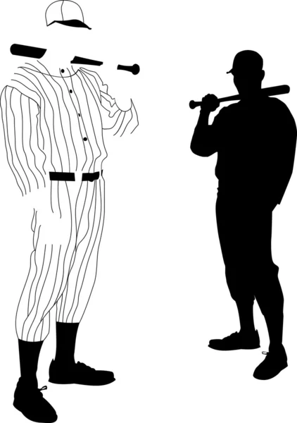 Baseball noir — Image vectorielle