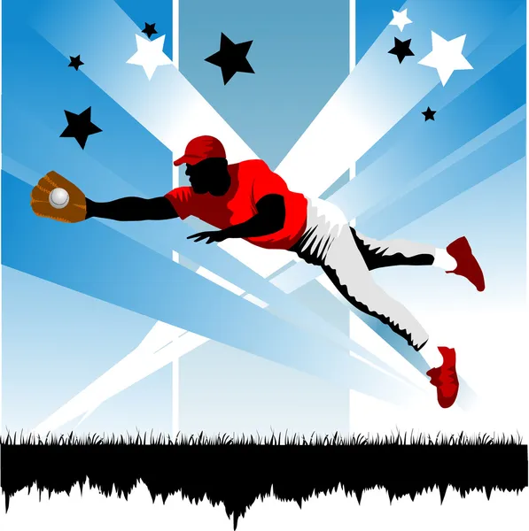 Catch the ball; — Stock Vector
