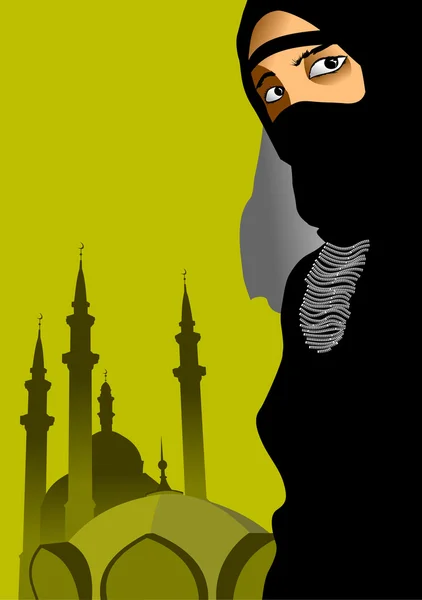 Arap kadın — Stok Vektör
