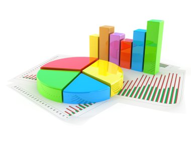 pasta grafik üzerinde beyaz izole kavramı