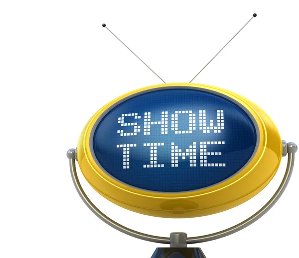 Show Time Concept Isolated White — Stock Photo, Image