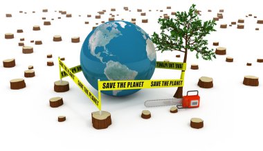 Save the Planet concept clipart