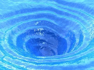 Ocean whirlpool, water vortex clipart