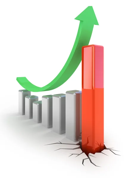Growth graph concept — Stock Photo, Image