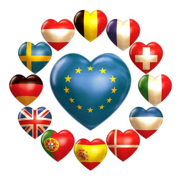 UE serca — Zdjęcie stockowe