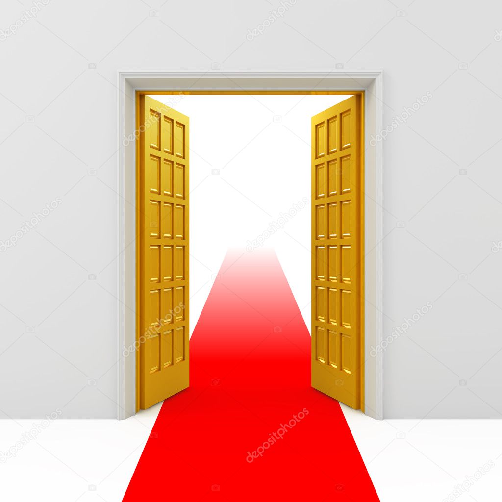 Open golden doors