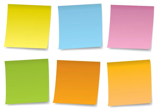 Set de notas coloridas — Archivo Imágenes Vectoriales