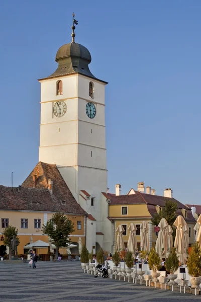 Architettura storica a Sibiu — Foto Stock