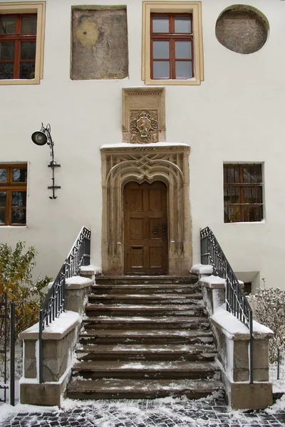 Gotiska dörren portal — Stockfoto