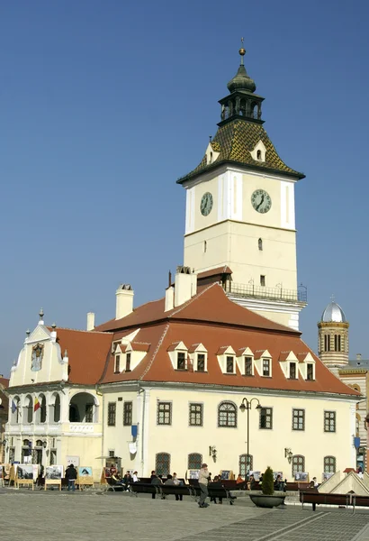 Κεντρική πλατεία στο brasov — Φωτογραφία Αρχείου