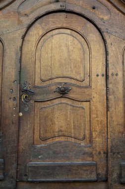 Old wooden door clipart