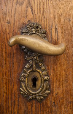 Old door handle clipart