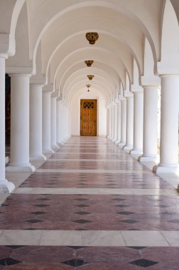 Arched hallway clipart