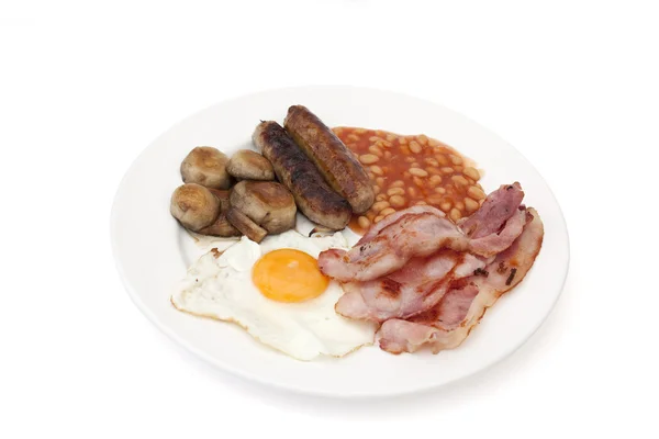 Desayuno típico inglés frito o cocido —  Fotos de Stock
