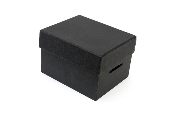 Zwarte doos Stockafbeelding