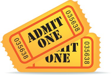 Cinema tickets clipart