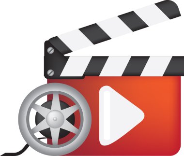 Play movie icon clipart