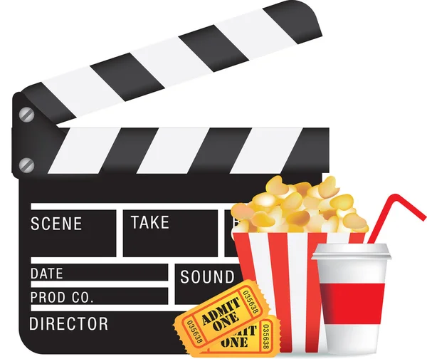 Movie and cinema icon set — Stock Vector