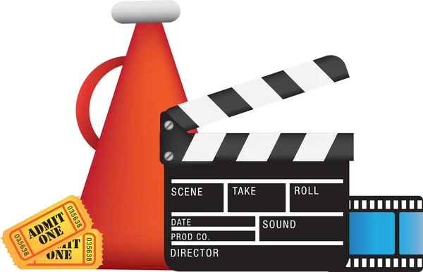 Cinema and movies — Stock Vector