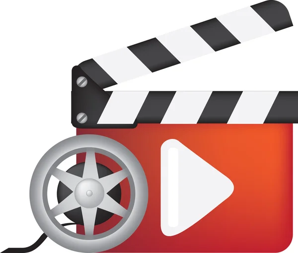 Αναπαραγωγή εικονιδίου ταινίας — Διανυσματικό Αρχείο