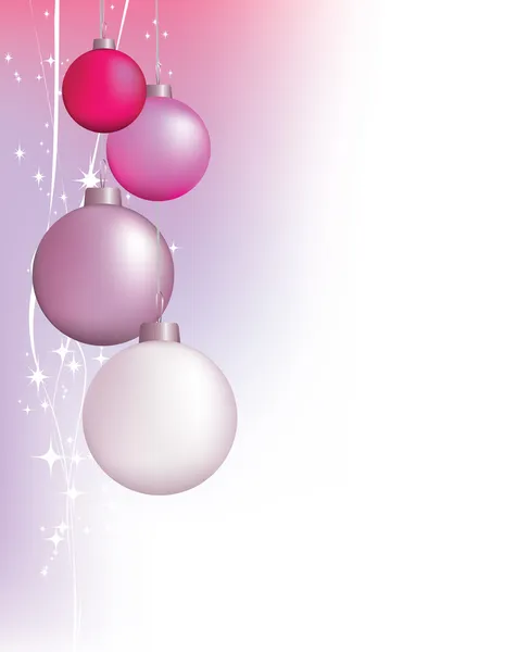 粉红色的圣诞背景设计 — 图库矢量图片