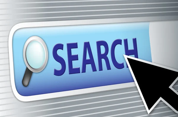 Internet search button — Stock Photo, Image