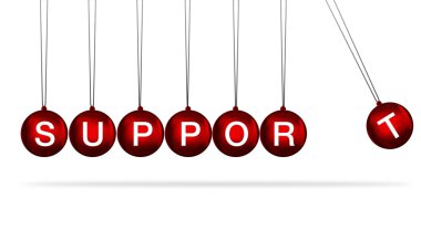 Support concept clipart