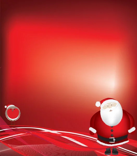 クリスマス サンタの背景 — ストックベクタ