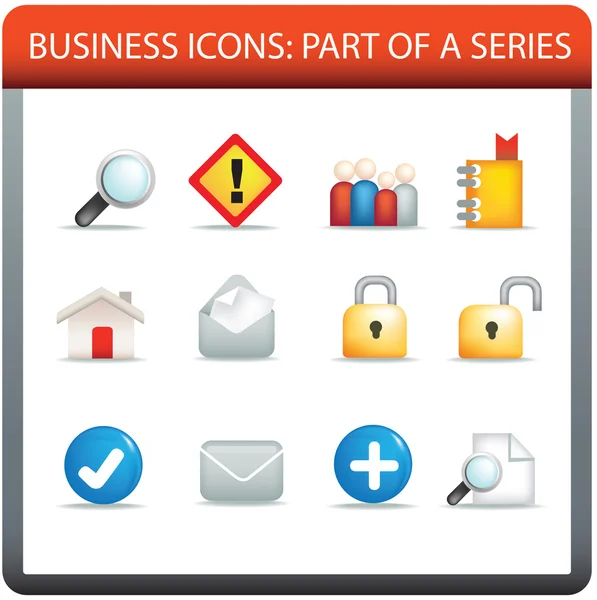Серия бизнес-икон 3 — стоковый вектор