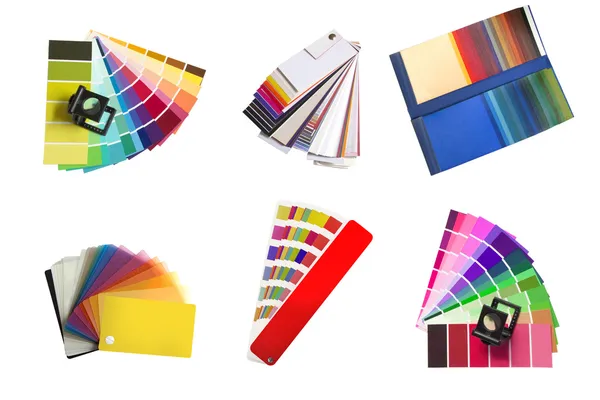 Seleção de amostras para cores diferentes — Fotografia de Stock