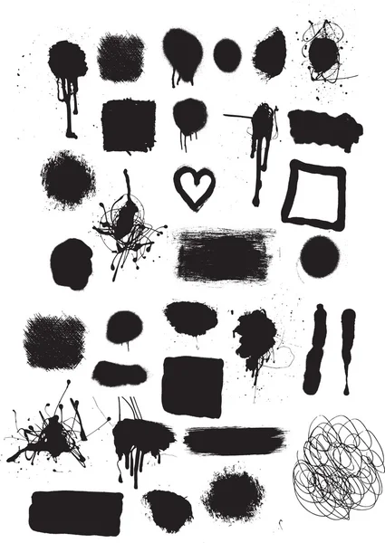 Grunge 和在白色背景上的标记 — 图库矢量图片